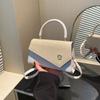 Bolso Pequeño Cuadrado Simple Estilo Coreano para Mujer, Nuevo Bolso de Hombro Artístico de Moda Verano 2026, Elegante Bolso Cruzado con Bloques de Color