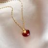 Collar [Frijoles rojos enamorados] estilo étnico colgante personalizado diseño de nicho femenino joyería accesorios de estilo nacional producto nuevo