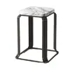 Banqueta de Ferro para Uso Doméstico, Banqueta Quadrada Moderna Simples, Banqueta Durável, Banqueta Conjunto de Ferro Espesso, Banqueta para Mesa de Jantar, Banqueta Adulto com Armazenamento