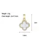 [Oro Real de Cobre] Sentido Avanzado Personalizado Comercio Exterior Transfronterizo DIY Joyería Hecha a Mano Accesorios de Colgante Micro de Cobre y Circonio