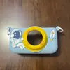 Cámara Infantil Funda Protectora de Dibujos Animados Cámara Pequeña Cubierta de Silicona Anticaída con Correa para el Cuello Mini Foto Carcasa Blanda de Goma