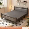 Cama plegable cama individual adulto simple 1.2 metros hogar cama pequeña 1.5 metros doble cama engrosada dormitorio tablero duro cama de arte en hierro
