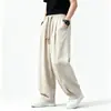 Verano 2026 Nuevo Estilo Chino Pantalones Casuales Largos de Algodón y Lino Pantalones Largos Nuevo Estilo Chino Pantalones de Linterna Pantalones Harem Pantalones Casuales