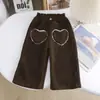 Nuevos Pantalones Casuales de Terciopelo para Niñas Otoño e Invierno para Niños Pequeños y Medianos para Usar en Casa, Leggings de Terciopelo Calientes y Engrosados de Una Sola Pieza
