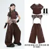 Ropa para Niñas de Jazz Danza Moderna Fresca Ropa de Práctica JAZZ para Niños Disfraz de Performance de Street Dance Infantil Atuendo de Moda para Niñas