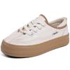 Baikuang 2022 Otoño Nuevo Cuero Diseño Harajuku Tenis Casuales Versátiles de Caña Baja Suela Gruesa Modernos Tenis ins Modernos