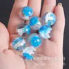 Múltiples Estilos de Cuentas Redondas con Purpurina Fina de 16 mm, Cintas con Lámina de Oro, Cuentas Sueltas para Cadenas de Teléfono DIY, Pulseras, Collares y Accesorios de Joyería