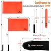 Tubo de cabo de mastro de bandeira material PC resistente a alta temperatura tubo plástico roscado fábrica direta Mastro de bandeira portátil esportivo tubo plástico