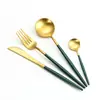 Talheres de Aço Inoxidável 304 Faca e Garfo Colher Portugueses Talheres para Comida Ocidental Faca de Bife para Restaurante Conjunto de Talheres Estilo Ocidental Nórdico