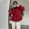 Estilo Novo Primavera e Outono 2026 Luxo Leve Estilo Socialite Vermelho Festivo Roupa de Ano Novo Elegante Vestido Profissional