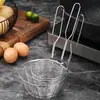 Acero Inoxidable 304 Colgador de Pared Olla Caliente Cuchara Colador de Línea Fugas Domésticas Fritura Fugas de Aceite Mango Corto Fondo Profundo Colador Pantalla Filtrante Tamiz para Polvo