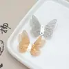 Acessórios Decorativos Borboleta Vazada Estilo Chinês Textura Elegante Dourado Prateado Adorno de Cabeça de Noiva Grampo de Cabelo Material Atacado