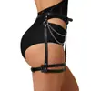 Tienda de Productos para Adultos Transfronterizos YGM Correas de Restricción de Cuero Juguetes Sexy Correas para Piernas de PU para Antro Productos Eróticos Femeninos