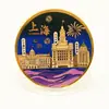 Moneda Conmemorativa de la Secta Mágica de Shanghái Medalla Conmemorativa de Atracciones Turísticas Periféricas de la Perla Oriental Área Escénica del Jardín Yu Regalos Turísticos