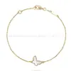 Pulseira Mini Trevo de Quatro Folhas Flor Única Banhada a Ouro Rosé 18K com Ágata Vermelha, Acabamento de Precisão CNC, Direto da Fábrica de Origem