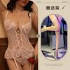 Novedades Sexy de Aishangyou, Pijama Sexy de una Pieza, Encaje Sexy Transparente, Lencería de Tentación para Pechos Grandes, Minifalda