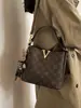 Bolso de cubo popular de moda versátil de gran capacidad para mujer, bolso de mano clásico versátil para mujer, Golden Fox