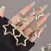 Pinza de Pelo Y2K Colorida con Goteo de Aceite Estrella Bb Clip Dopamina Flequillo Pinza Lateral
