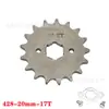 Pinhão do motor da motocicleta 428 tipo volante pequeno de velocidade variável 10 a 19 peças de modificação de dente de transmissão de roda dentada pequena