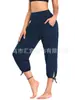 Calças de Treino Macias e Largas de Cintura Alta Femininas, Calças Esportivas, Calças Casuais, Calças de Corrida, Calças Capri de Yoga, Calças Cropped para Mulheres