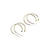 Pendientes Semicirculares Color Oro Real 14K Recubiertos de Cobre que Conservan el Color Pendientes en Forma de C Pendientes Hechos a Mano DIY Accesorios para Pendientes Materiales