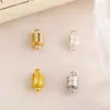 Cierre Magnético Cilíndrico Chapado en Oro de 14K Accesorio de Joyería DIY Conector de Extremo para Collar Pulsera Cierre Magnético