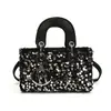 Bolso de Alta Gama para Niños Xiaozhong 2025 Nuevo Llegada Lentejuelas Moda Princesa Mini Bolso Cuadrado Portátil Cruzado Bolso de Mujer Diana