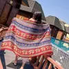 Lago Salado Chaka Noroeste Grande Turismo Estilo Étnico Bufanda Bufanda Nueva de Verano para Mujer Playa Marina Chal Protector Solar Delgado