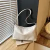 Bolsa tote grande e estilosa, simples, para mulheres, bolsa de ombro casual versátil para o dia a dia com design vintage, bolsa transversal
