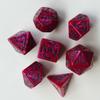 Un juego de 7 dados con elementos del Festival de los Fantasmas de Halloween, patrones festivos personalizados, traje multifacético, Juego de Mesa Dungeons & Dragons