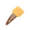 Pinza para el Pelo Divertida de Galleta Simulada Estilo Clip Ins Chica Japonesa Linda Pinza para el Pelo Accesorio para el Cabello de Estudiante Pinza para el Flequillo