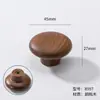 Manijas de Madera de Nogal, Gabinetes de Cajones de Madera Maciza, Puertas de Gabinete de Madera, Manijas de Armario de Madera Natural, Gabinetes de Madera, Minimalista Estilo Japonés