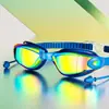 Ventas Directas de Fábrica Gafas de Natación Impermeables y Antivaho para Adultos Equipo de Natación de Silicona Gafas de Natación Galvanizadas Transfronterizas Venta al por Mayor