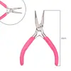 Alicates de punta rosa de AliExpress, alicates de joyería multifuncionales de punta redonda, herramienta para enrollar cuentas, alicates manuales para bricolaje.