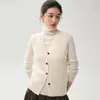 Chaleco cárdigan de punto sin mangas para mujer, cuello en V, suéter chaleco de botones, estilo otoño e invierno, cálido, para usar en capas, chal