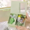 Jabón Artesanal de Racimo de Uvas Souvenir Navideño Regalo para Novia Mejor Amiga Ramo Pequeño Jabón Práctico Souvenir Caja de Regalo con Techo Solar
