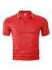 Camisetas lisas para hombre transfronterizas Amazon corte ajustado casual talla europea nuevo transpirable verano cuello camisero polo deportivo