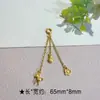 Cadena de pulsera antigua francesa de oro con diamantes zhakiram, colgante de campana, accesorios para colgantes de collar DIY, venta al por mayor
