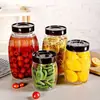 Frasco de Vidrio para Almacenamiento de Alimentos Frasco Sellado Redondo Cuadrado Granos de Café Pasta Grado Alimenticio Sin Plomo Mercurio Juego Combinación