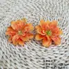 Simulación Flores de Begonia Impresas en 3D DIY Tela de Seda Flores Artificiales Adorno para el Cabello Pasador Paquete de Materiales de Flores Adornos Pequeños para Fotografía del Hogar