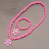 Conjunto de Colares Novos Transfronteiriços para Crianças, Colar de Miçangas Florzinhas Pequenas para Menina, Colar Cartoon Fofo, Joias para Bebê de Menina