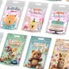 Bolsas de Galletas de Dibujos Animados para Fiestas de Cumpleaños, Bolsas de Empaque de Dulces de Copos de Nieve, Bolsas de Pie para Dulces y Snacks, Bolsas con Cierre de Cremallera