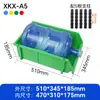 Caja de piezas en ángulo antiestática engrosada, caja de almacenamiento de estante modular, caja para materiales de tornillos de ferretería