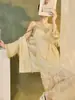 Estilo Nacional Novo Estilo Chinês Vestido de Alça High-End para Mulheres Verão Malha Bordada com Miçangas Franja Vestido N7012