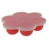 Forma de Gelo de Silicone Pequena com 7 Cubos e Tampa Caixa de Comida para Bebê Caixa de Armazenamento de Comida para Crianças Selada Recipiente para Frescos Congelamento Rápido