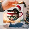 Navidad Linda Taza Perro Colgante Acrílico Plano Atmósfera Festiva Decoración Árbol de Navidad Colgante Transfronterizo Nuevo