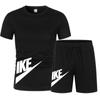 Pantalones cortos de manga corta de verano para hombre, camiseta holgada para entrenamiento de baloncesto, fitness y running, traje deportivo informal