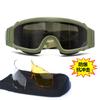 Gafas Tácticas a Prueba de Impactos, Gafas de Tiro a Prueba de Viento y Arena, Gafas Protectoras Cs para Actividades al Aire Libre en la Vida Real, Equipo Táctico