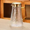 Jarra de Vidrio para Agua Fría, Resistente a Altas Temperaturas, Gran Capacidad para Uso Doméstico, Jarra para Agua Fría, Juego de Tazas para Agua Hervida, Jarra para Agua para Sala de Estar, Tetera