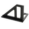 Regla Triángulo Multifuncional Regla para Carpintería Regla Métrica-Pulgada Aleación de Aluminio 45 Grados 90 Grados Regla para Carpintería